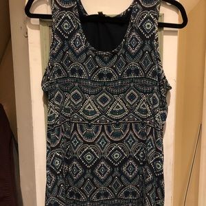SOLD 😝George sleeveless multi colored top